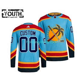Dětské Hokejový Dres Florida Panthers Personalizované Adidas 2022 Reverse Retro Modrý Authentic